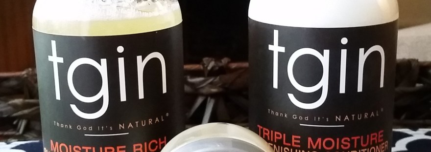 TGIN shampoo, conditioner, and deep conditioner